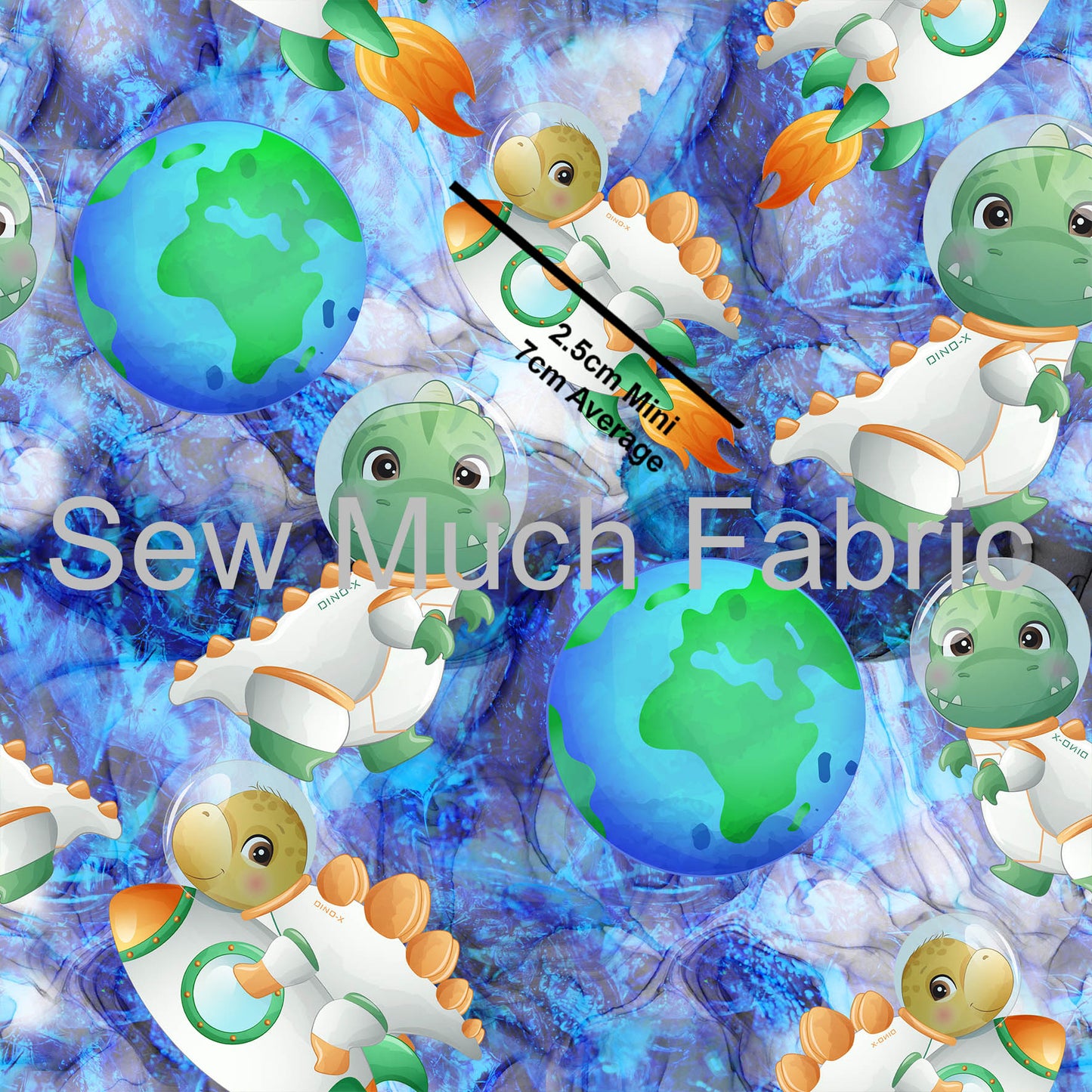 Dinosaurs in Space | MINKY | Retail | Average Scale