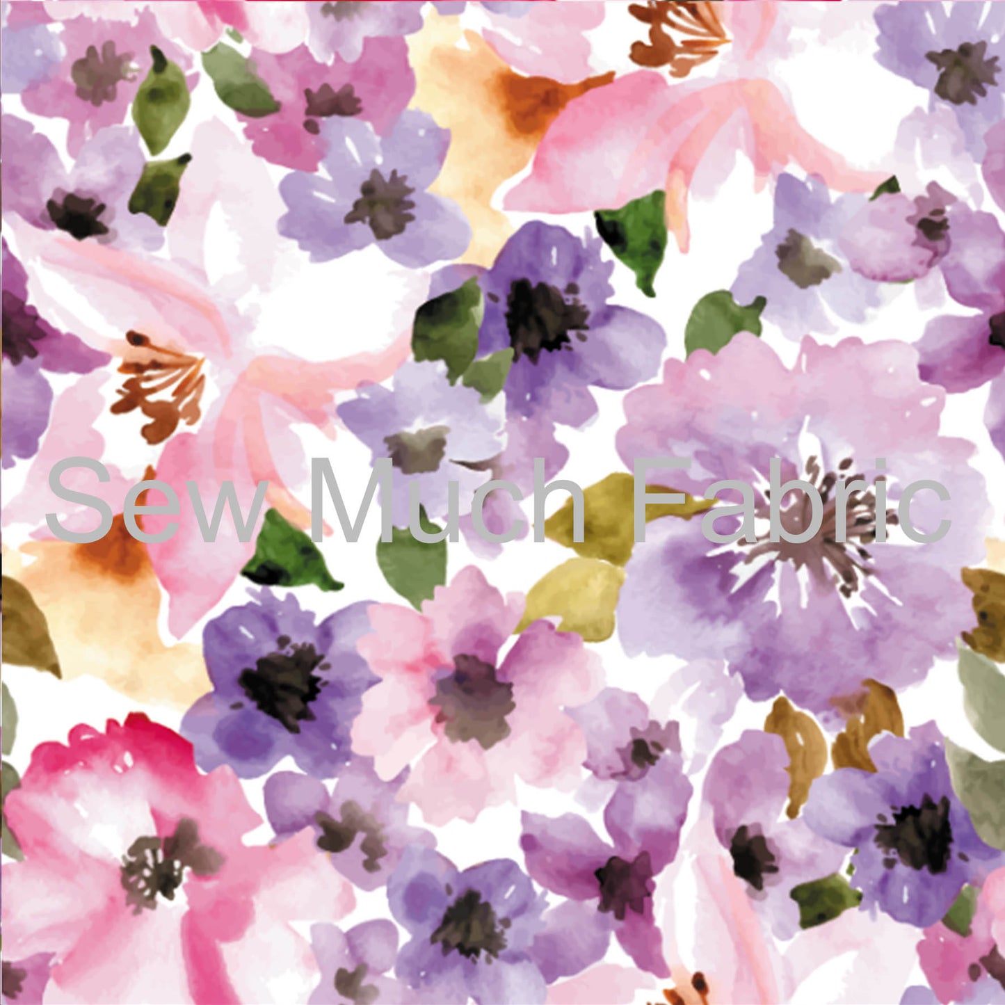 Purple Floral | Bamboo Lycra | Retail | Average Scale