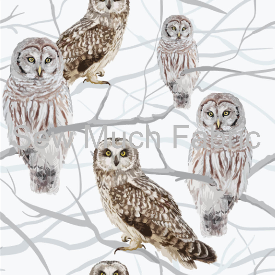 Owls | Bamboo Lycra | Retail | Average Scale