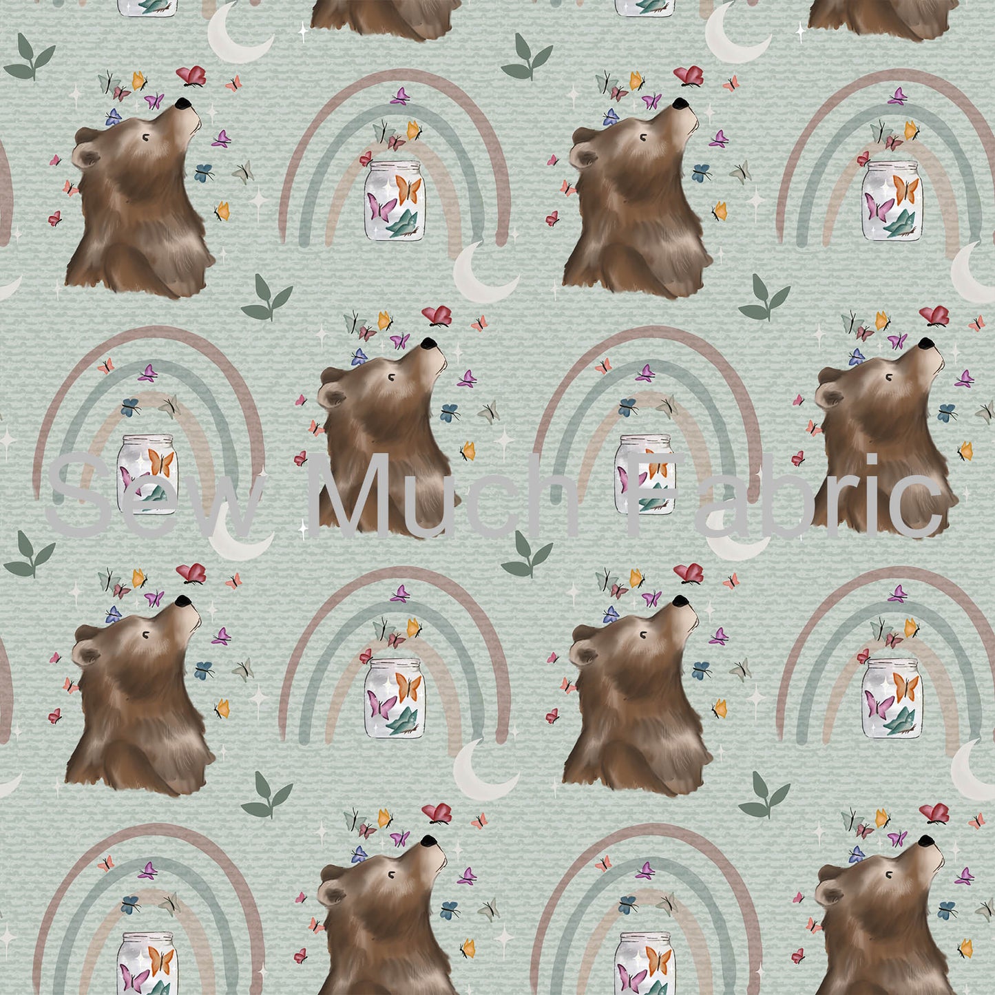 Bears and Rainbows | Bamboo Lycra | Retail | Average Scale