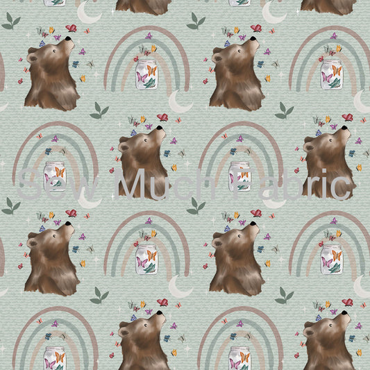 Bears and Rainbows | Bamboo Lycra | Retail | Average Scale