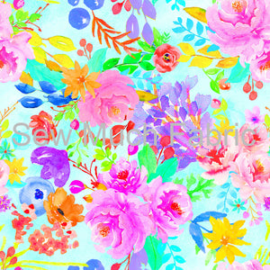 Bright Floral | Bamboo Lycra | Retail | Average Scale
