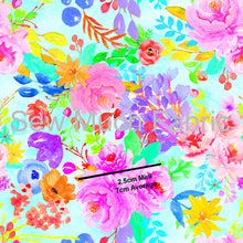 Load image into Gallery viewer, Bright Floral | Bamboo Lycra | Retail | Average Scale
