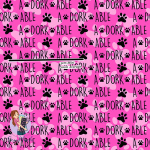 A-DORK-ABLE PINK | Woven | Retail | Average Scale