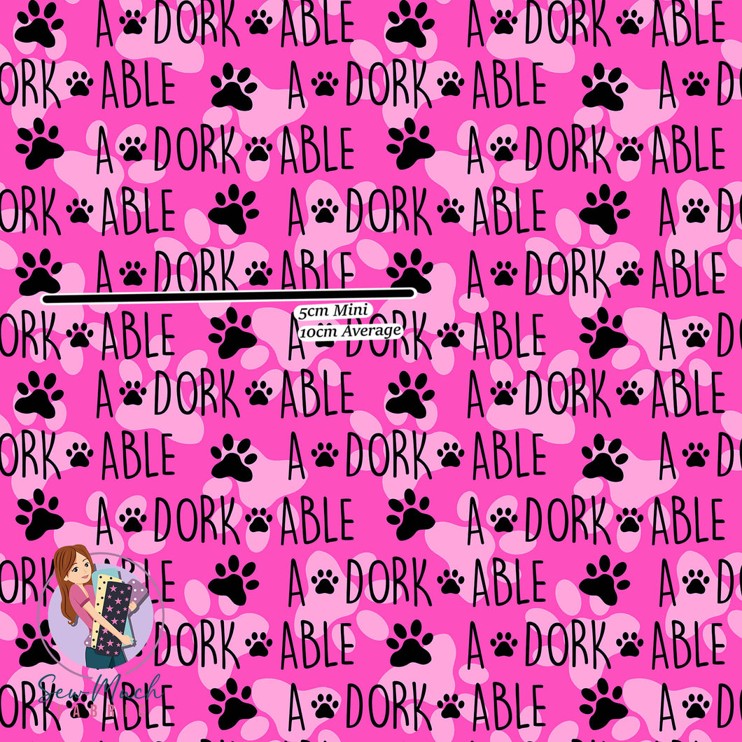 A-DORK-ABLE PINK | Woven | Retail | Average Scale