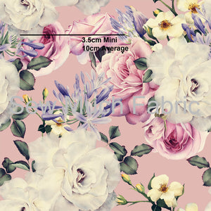 Pink Floral | Bamboo Lycra | Retail | Average Scale