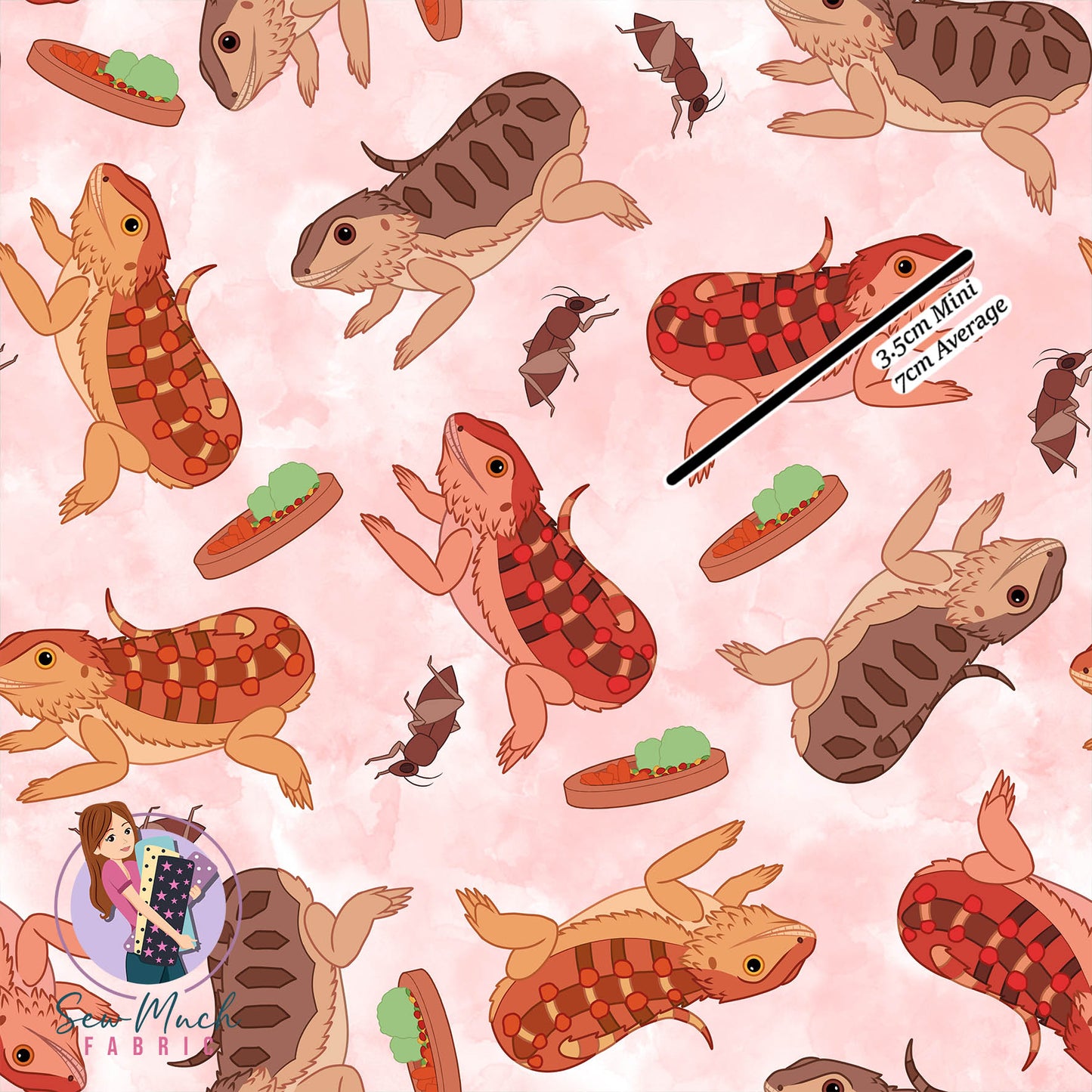 Bearded Dragon Lizard (Pink) | Pre-Order |