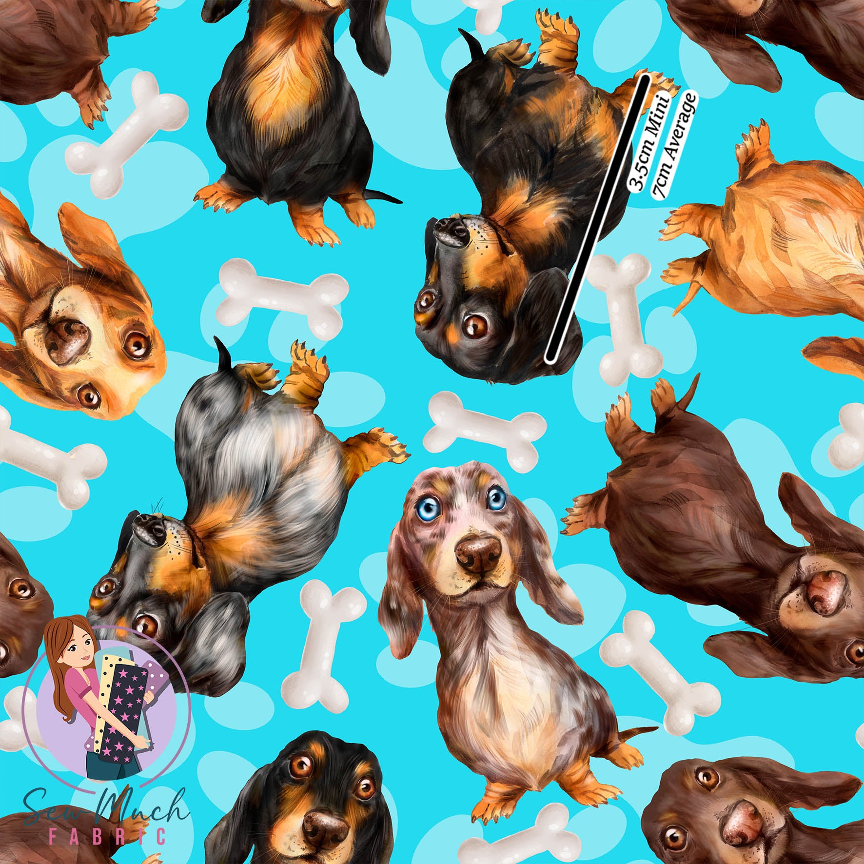 Dachshund fabric sales