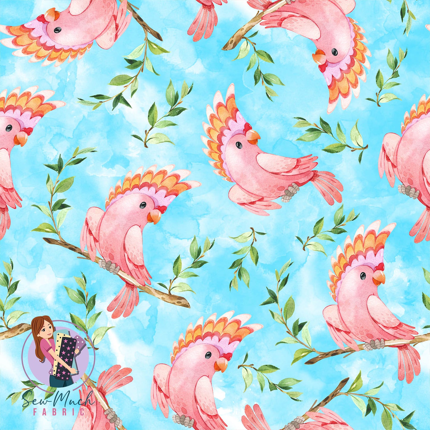 Pink Cockatoo (Blue) | Pre-Order |