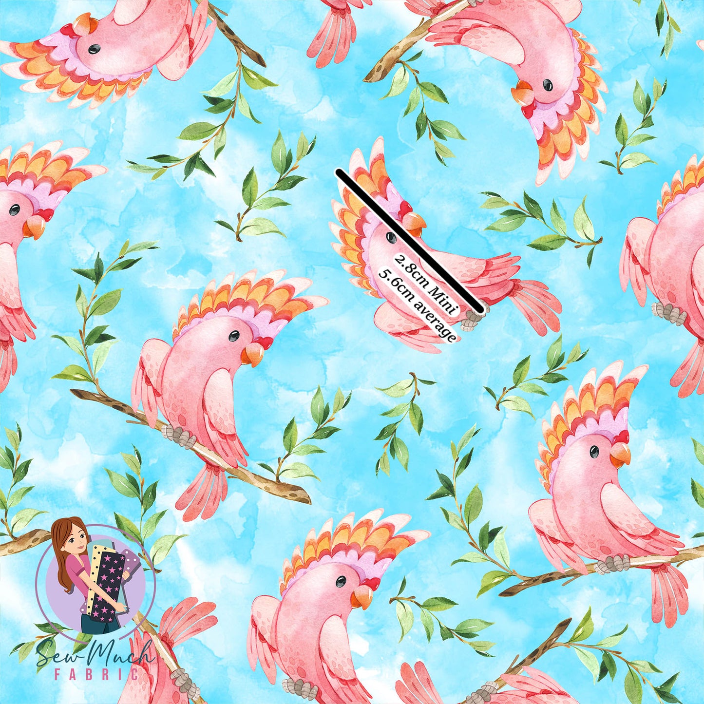 Pink Cockatoo (Blue) | Pre-Order |